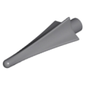 Lego Used - Minifigure Weapon Spear Tip with Fins~ [Dark Bluish Gray]