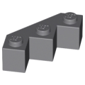Lego NEW - Brick Modified Facet 3 x 3~ [Dark Bluish Gray]