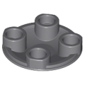 Lego Used - Plate Round 2 x 2 with Rounded Bottom (Boat Stud)~ [Dark Bluish Gray]
