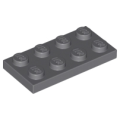 Lego NEW - Plate 2 x 4~ [Dark Bluish Gray]