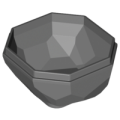 Lego NEW - Rock 4 x 4 Octagonal Boulder Bottom~ [Dark Bluish Gray]