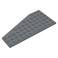 Lego NEW - Wedge Plate 12 x 6 Right~ [Dark Bluish Gray]