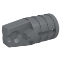 Lego NEW - Hinge Cylinder 1 x 2 Locking with 1 Finger and Axle Hole on Ends wit~ [Dark Bluish Gray]