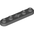Lego NEW - Technic Plate 1 x 5 with Smooth Ends 4 Studs and Center Axle Hole~ [Dark Bluish Gray]