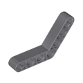 Lego Used - Technic Liftarm Modified Bent Thick 1 x 7 (4 - 4)~ [Dark Bluish Gray]