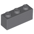Lego NEW - Brick 1 x 3~ [Dark Bluish Gray]