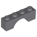 Lego Used - Arch 1 x 4~ [Dark Bluish Gray]