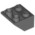 Lego Used - Slope Inverted 45 2 x 2 with Flat Bottom Pin~ [Dark Bluish Gray]