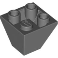Lego Used - Slope Inverted 45 2 x 2 Double Convex~ [Dark Bluish Gray]