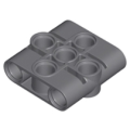 Lego NEW - Technic Pin Connector Block Liftarm 1 x 3 x 3~ [Dark Bluish Gray]