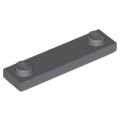 Lego NEW - Plate Modified 1 x 4 with 2 Studs with Groove~ [Dark Bluish Gray]