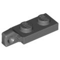 Lego NEW - Hinge Plate 1 x 2 Locking with 1 Finger on End without Bottom Groove~ [Dark Bluish Gray]