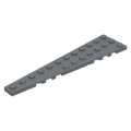 Lego NEW - Wedge Plate 12 x 3 Left~ [Dark Bluish Gray]