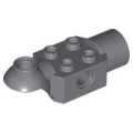 Lego Used - Technic Brick Modified 2 x 2 with Pin Hole Rotation Joint Ball Half~ [Dark Bluish Gray]