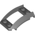 Lego NEW - Wedge 4 x 3 Open with Cutout and 4 Studs~ [Dark Bluish Gray]