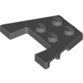 Lego NEW - Wedge Plate 3 x 4 with Stud Notches~ [Dark Bluish Gray]