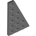 Lego NEW - Wedge Plate 6 x 4 Right~ [Dark Bluish Gray]