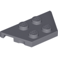 Lego NEW - Wedge Plate 2 x 4~ [Dark Bluish Gray]