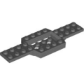 Lego Used - Vehicle Base 4 x 12 x 3/4 with 4 x 2 Recessed Center with Smooth Un~ [Dark Bluish Gray]