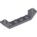 Lego NEW - Slope Inverted 45 6 x 1 Double with 1 x 4 Cutout~ [Dark Bluish Gray]