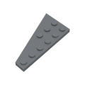 Lego NEW - Wedge Plate 6 x 3 Right~ [Dark Bluish Gray]