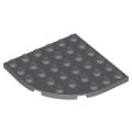 Lego Used - Plate Round Corner 6 x 6~ [Dark Bluish Gray]