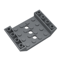 Lego Used - Slope Inverted 45 6 x 4 Double with 4 x 4 Cutout and 3 Holes~ [Dark Bluish Gray]