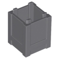 Lego NEW - Container Box 2 x 2 x 2 - Top Opening~ [Dark Bluish Gray]