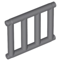 Lego NEW - Bar 1 x 4 x 3 Grille with End Protrusions~ [Dark Bluish Gray]