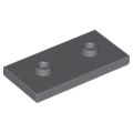 Lego NEW - Plate Modified 2 x 4 with 2 Studs (Double Jumper)~ [Dark Bluish Gray]