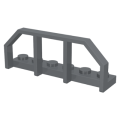 Lego NEW - Plate Modified 1 x 6 with Train Wagon End~ [Dark Bluish Gray]