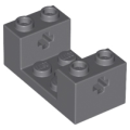 Lego NEW - Technic Brick 2 x 4 x 1 1/3 with Axle Holes and 2 x 2 Cutout~ [Dark Bluish Gray]