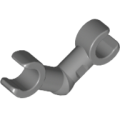 Lego NEW - Arm Skeleton Bent with Clips (Horizontal Grip)~ [Dark Bluish Gray]