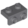 Lego NEW - Bracket 1 x 2 - 1 x 2~ [Dark Bluish Gray]