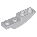 Lego NEW - Slope Curved 4 x 1 Inverted~ [Light Bluish Gray]