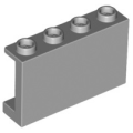 Lego NEW - Panel 1 x 4 x 2 with Side Supports - Hollow Studs~ [Light Bluish Gray]