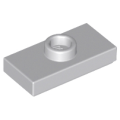 Lego NEW - Plate Modified 1 x 2 with 1 Stud with Groove and Bottom Stud Holder~ [Light Bluish Gray]