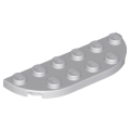 Lego NEW - Plate Round Corner 2 x 6 Double~ [Light Bluish Gray]