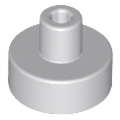 Lego NEW - Tile Round 1 x 1 with Bar and Pin Holder~ [Light Bluish Gray]