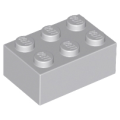 Lego NEW - Brick 2 x 3~ [Light Bluish Gray]