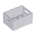 Lego NEW - Container Crate 3 x 4 x 1 2/3 with Handholds~ [Light Bluish Gray]