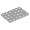Lego NEW - Plate 4 x 6~ [Light Bluish Gray]