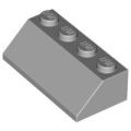 Lego NEW - Slope 45 2 x 4~ [Light Bluish Gray]