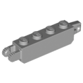 Lego NEW - Hinge Brick 1 x 4 Locking with 1 Finger Vertical End and 2 Fingers ~ [Light Bluish Gray]