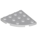 Lego NEW - Plate Round Corner 4 x 4~ [Light Bluish Gray]