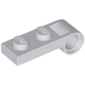 Lego NEW - Plate Modified 1 x 2 with Pin Hole on End~ [Light Bluish Gray]