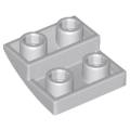 Lego NEW - Slope Curved 2 x 2 x 2/3 Inverted~ [Light Bluish Gray]