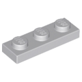 Lego Used - Plate 1 x 3~ [Light Bluish Gray]