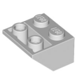 Lego Used - Slope Inverted 45 2 x 2 with Flat Bottom Pin~ [Light Bluish Gray]