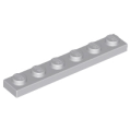 Lego Used - Plate 1 x 6~ [Light Bluish Gray]